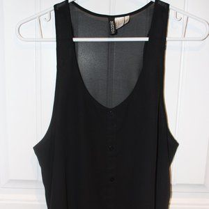 H&M Black Sheer Tank Size 12